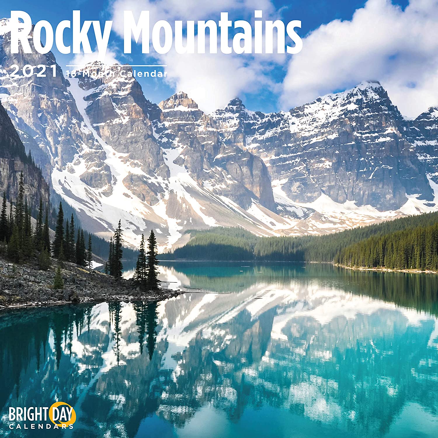 2021 Rocky Mountains Wall Calendar by Bright Day, 12 x 12 Inch