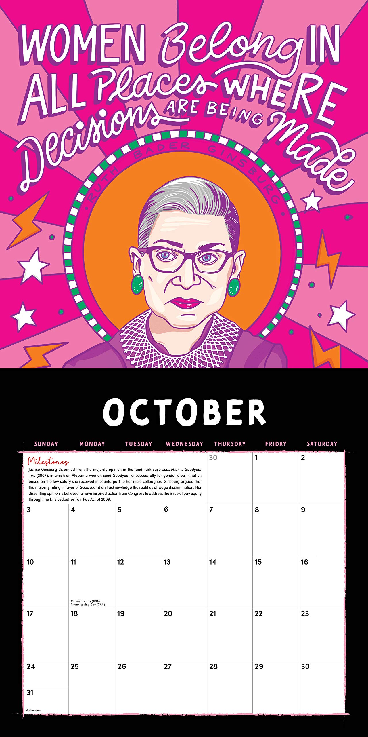 The Legacy of Ruth Bader Ginsburg Wall Calendar Her Words of Hope
